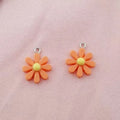 20pcs 17 * 20mm DIY resin acrylic accessories daisy sunflower pendant luggage item bracelet pendant