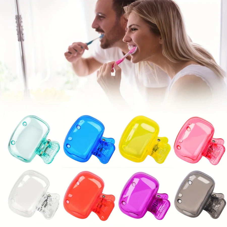 4Pcs Multi Colored Toothbrush Storage Clip, Travel Essential Toothbrush Head Cover, Toothbrush Protective Cover, Dustproof