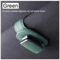 2024 Automotive Glasses Storage Clip Visor Sunglasses Holder Super Fiber Leather Automotive Interior Accessory Glasses Holder