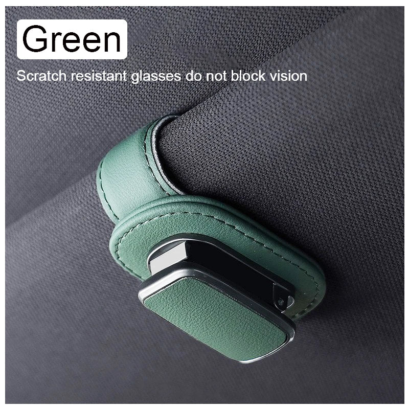 2024 Automotive Glasses Storage Clip Visor Sunglasses Holder Super Fiber Leather Automotive Interior Accessory Glasses Holder