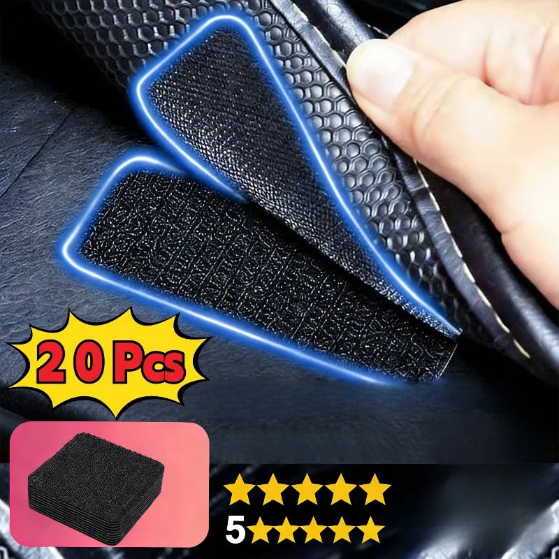 10-50pcs Super Strong Double-sided Tape Car Floor Mats Self-adhesive Hook Fasteners Self-adhesive Carpet Fasteners DIY Attaches