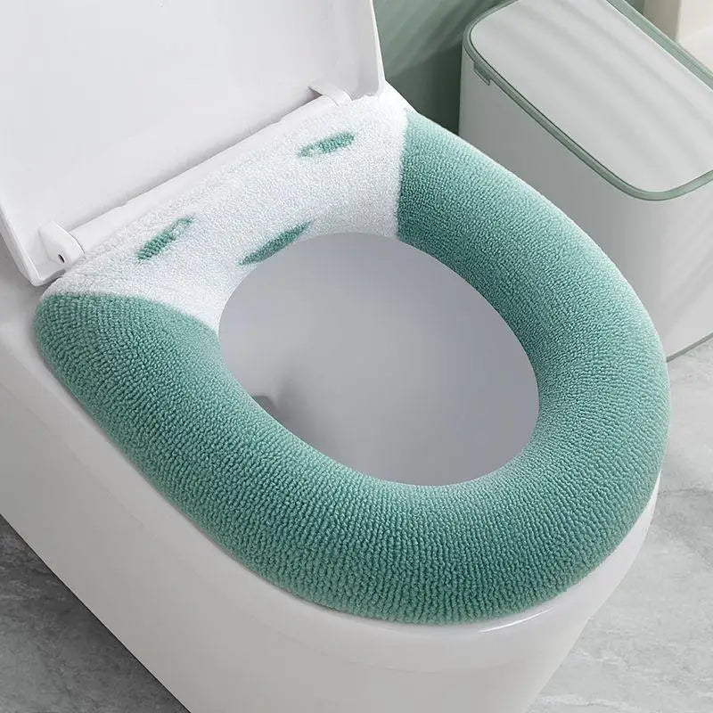 1Pcs Soft Warmer Washable Mat Cover Pad Cushion Seat Bathroom Toilet Seat Cover