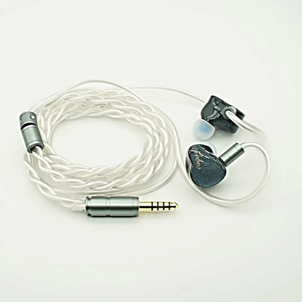 Hisenior Mega5Est 7th Anniversary Edition 2EST+2BA+1DD Hybrid Driver 2Pin 0.78mm Audiophile IEM HiFi In-ear Earphone(OG Version)