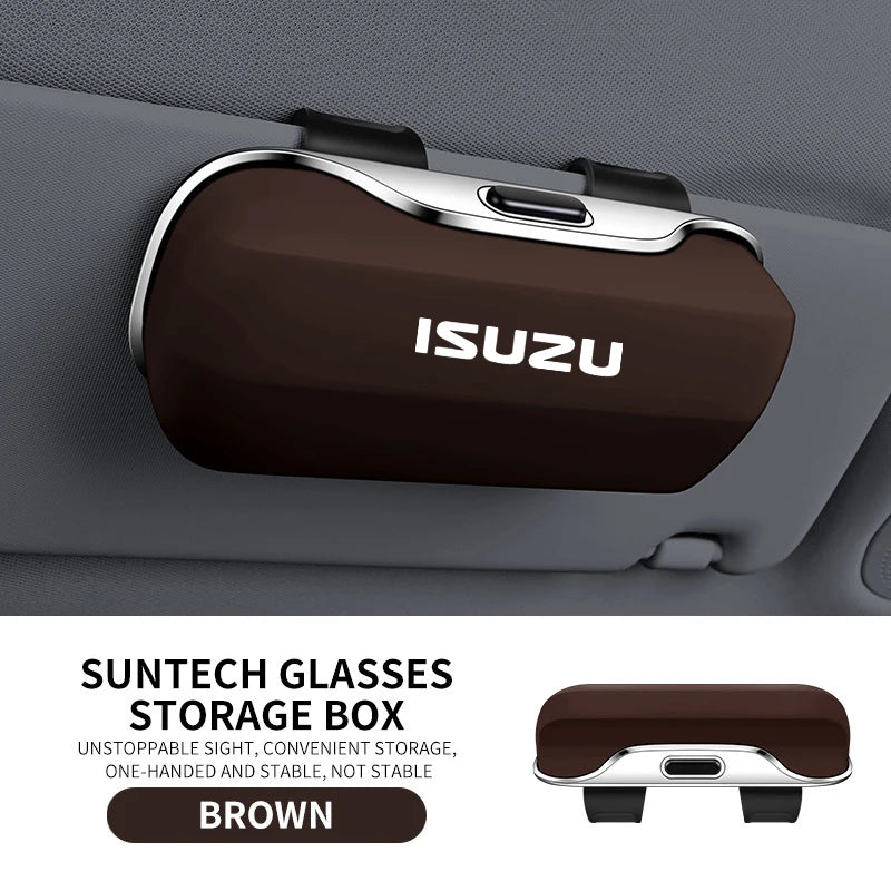 For Isuzu Dmax D'max D Max Npr Truck 4hf1 Trooper Tfr Mu-X N F-Series Elf Aska Accessories Car Visor Sunglasses Car Glasses Case
