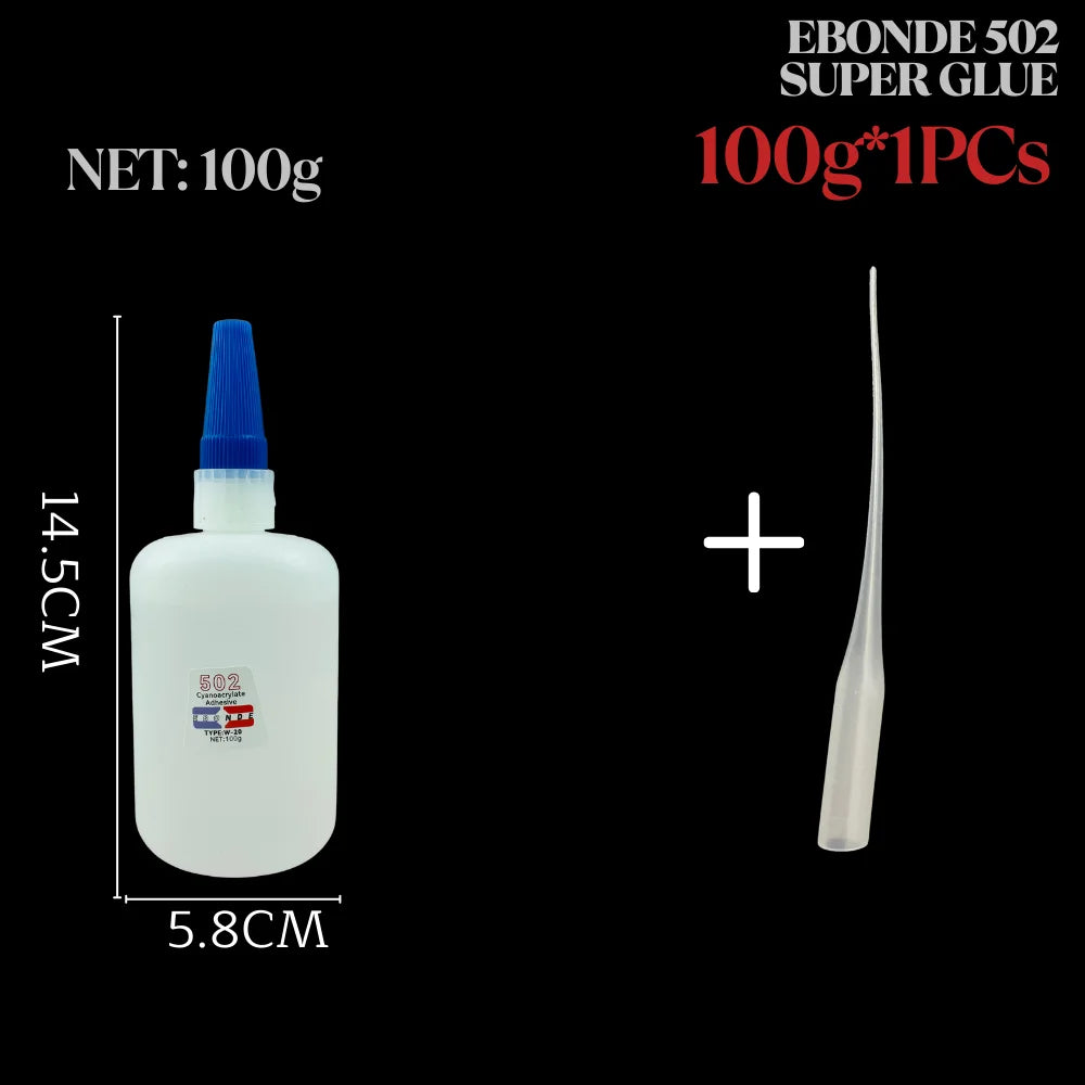 502 Super Glue Cyanoacrylate Instant Strong Quick Dry Adhesive for Caremic Plastic Crafts Jewelry Toys Shoes 10/20/35/50/100g