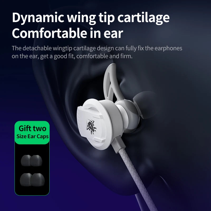 PLEXTONE RX3 Pro Esports game earphones, in ear phone with microphone, earplugs, wired peace, elite chicken eating
