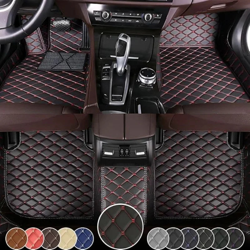 Custom Floor Mats For BMW 3 Series F30 F31 Touring F34 GT G20 20-23 Leather Full Coverage Auto Floor Mats Luxury Floor Liners