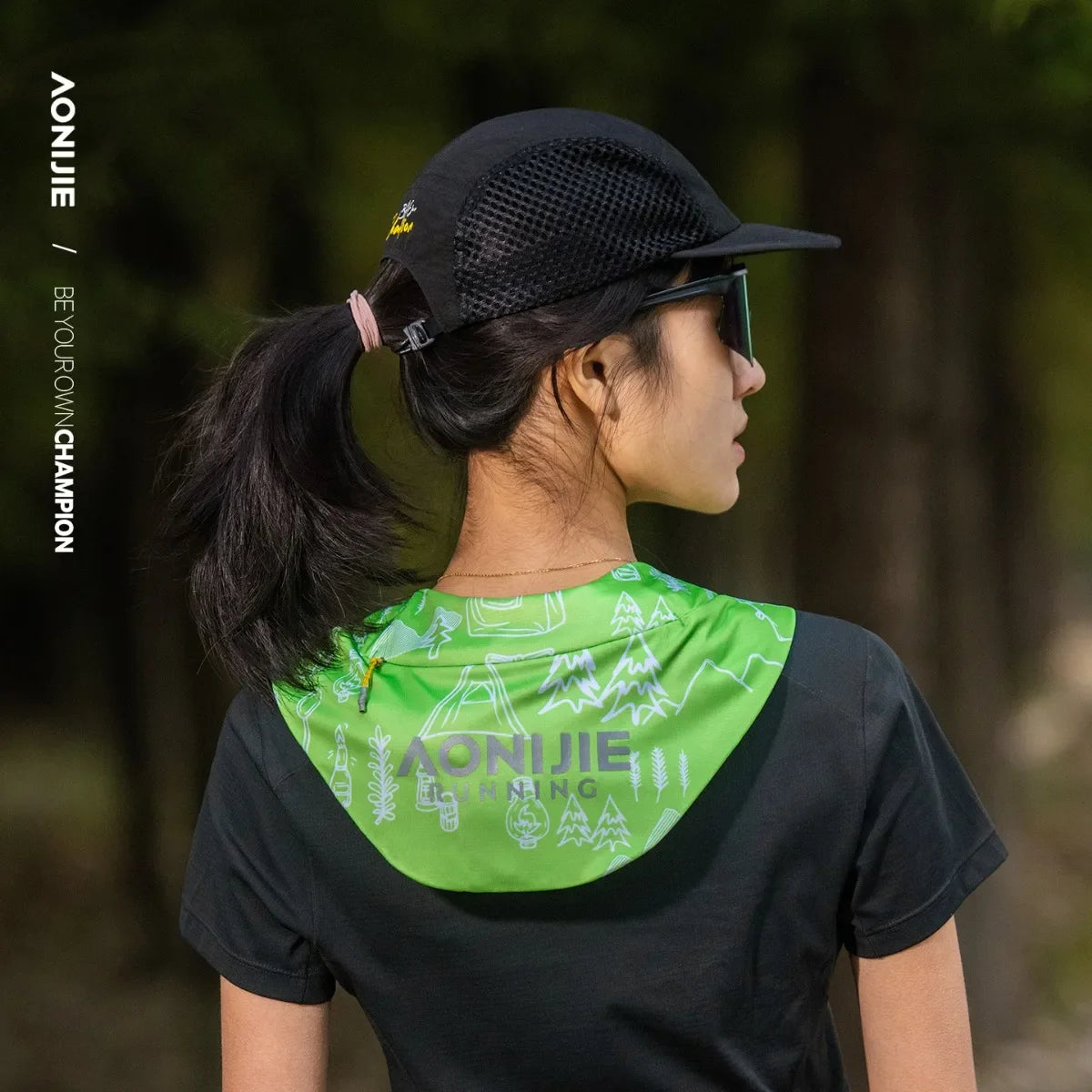 AONIJIE E4429 Marathon Cooling Towel Large-capacity Cooling Compartment Cool-touch Fabric Designed Specifically Trail Running