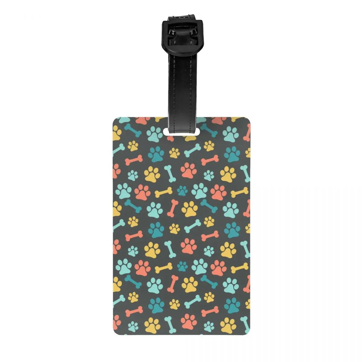 Custom Dog Lover Pet Paw Heart Luggage Tag for Suitcases Fashion Baggage Tags Privacy Cover Name ID Card