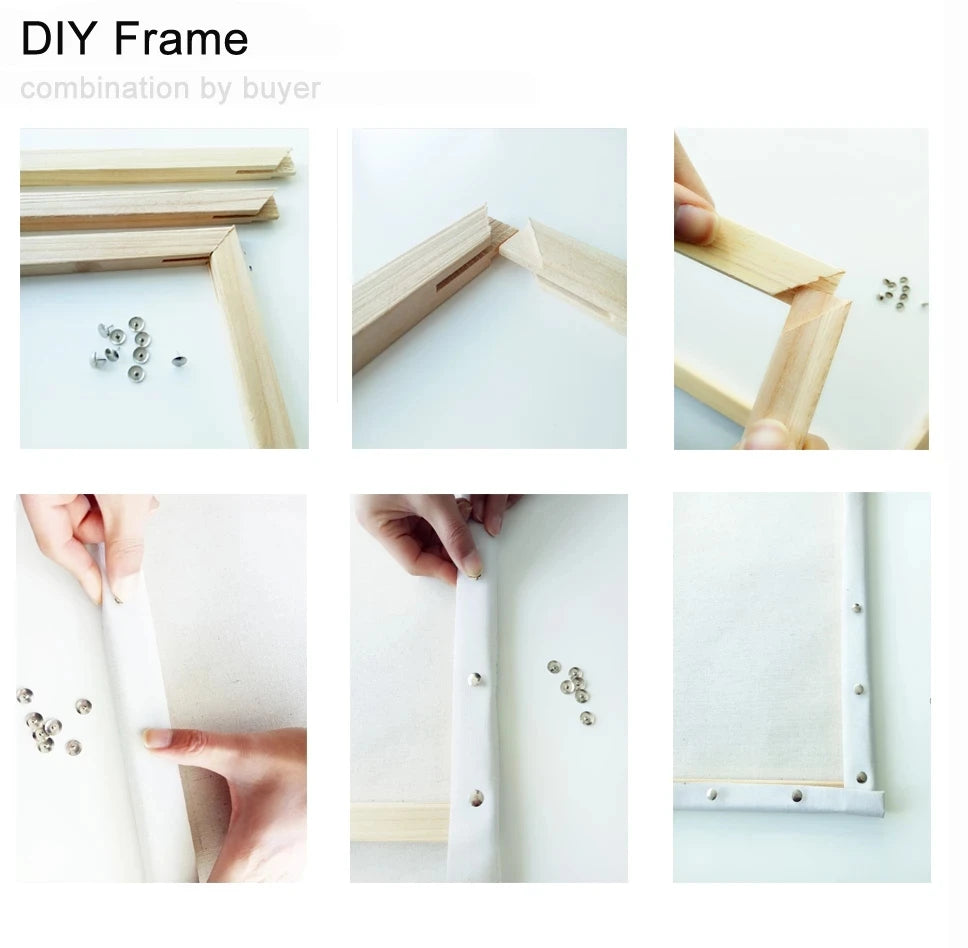 Village Diy Painting By Numbers For Adults Kits Landscape Picture With Numbers Starter Kit For Home Decors 40x50cm