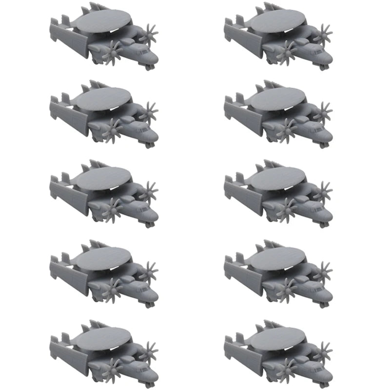 10PCS 1/2000 700 400 350 Scale Carrier-borne Early Warning Aircraft Hawkeye E-2C Model Reconnaissance Plane DIY Military Toys