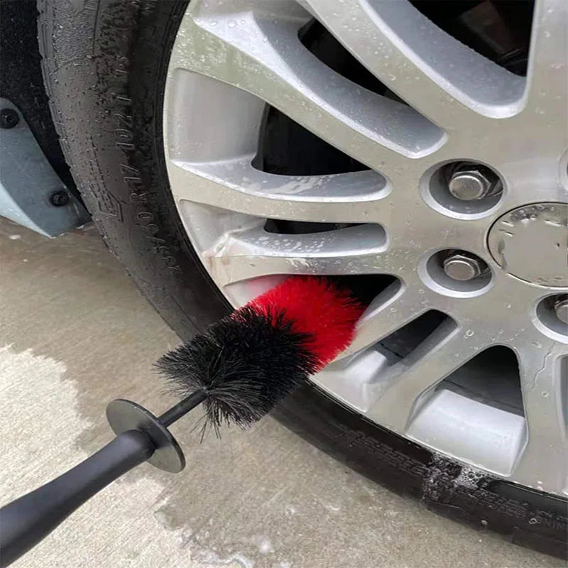 Universal Car Wheel Cleaning Brush - Multifunctional Microfiber Tire Rim Brush for Truck Motor Detailing Washing Tools