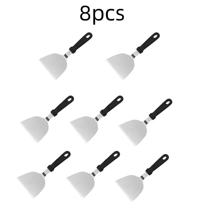 Stainless Steel Metal Griddle Spatula Hamburger Scraper Pancake Great for BBQ Grill