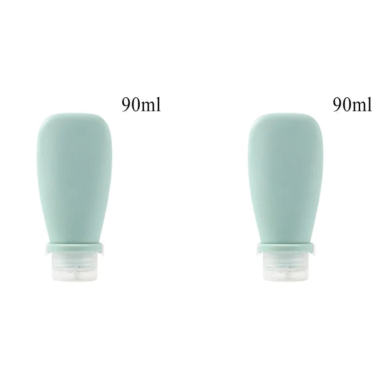 1/2pcs Soft Silicone Travel Bottles Empty Squeeze Tubes For Lotion Leakproof Skin Care Products Container Travel Accessories