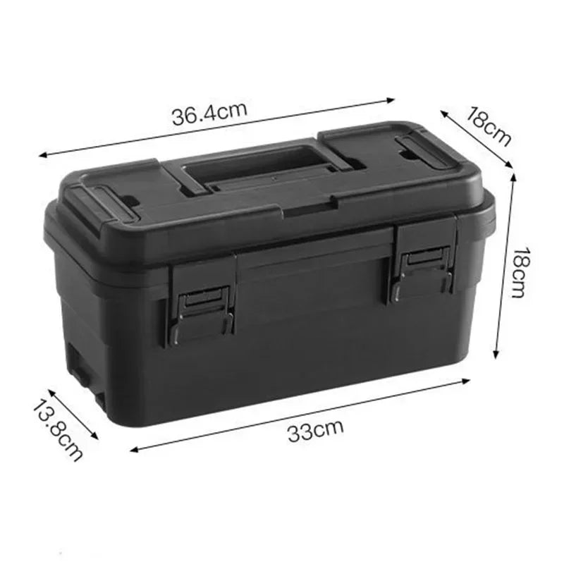 Household Flip Double-layer Tool Organizer Box Multifunctional Camping Hardware Tools Storage Boxes Multiple Stacks Tool Case