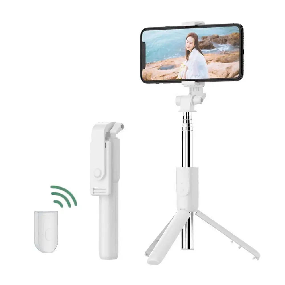 3 in 1 Selfie Stick Tripod With Wireless Bluetooth Remote Extendable Phone Holder Stand For Live Stream Vlog