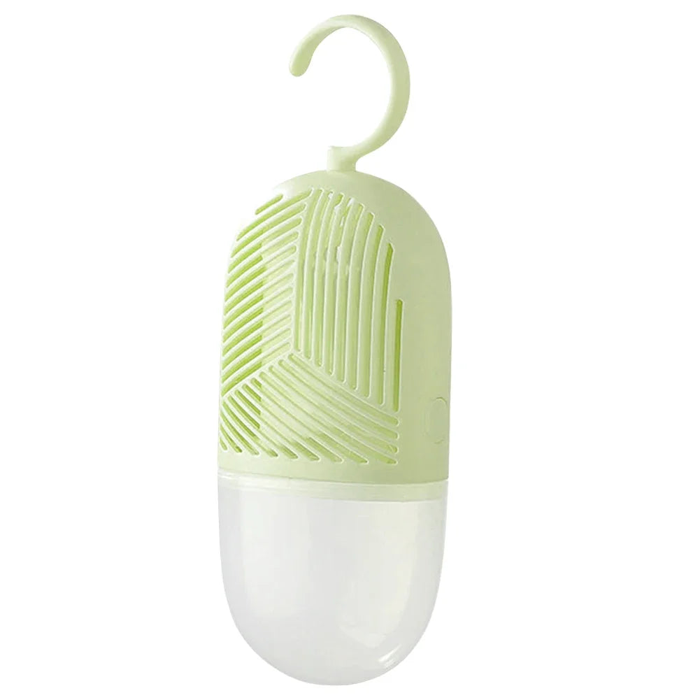 Clothes Dehumidification Box Reusable Hanging Dehumidifier Packs Anti-Mold with Water Collector&Hook for Wardrobe Closet Cabinet