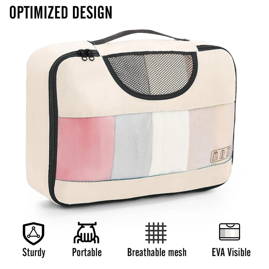 High Quality Travel Bag Sets 8 Pieces Waterproof Luggage Organizer Pouch Clothes Separation Organizer Bag Portable Packing Cubes