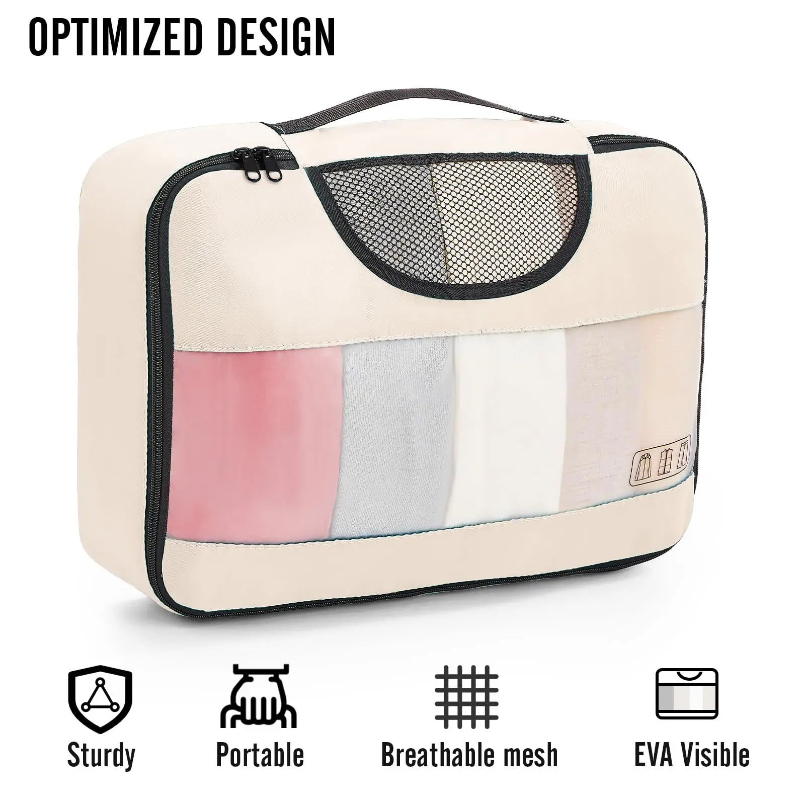 High Quality Travel Bag Sets 8 Pieces Waterproof Luggage Organizer Pouch Clothes Separation Organizer Bag Portable Packing Cubes