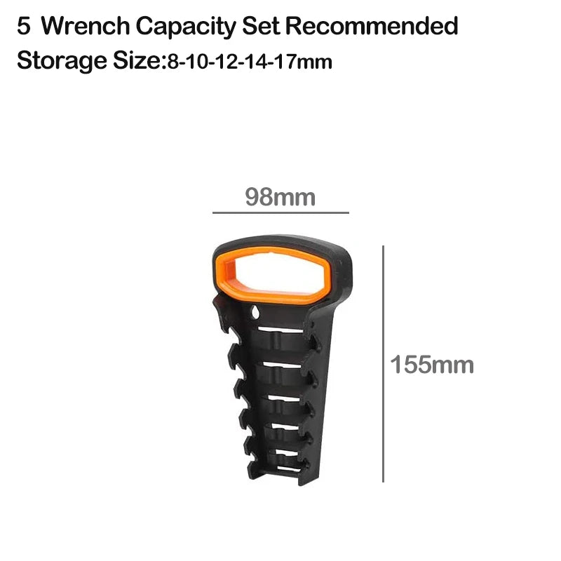 Plastic Wrench Organizer Tray Sockets Storage Tools Rack Sorter Standard Spanner Holders Wrench Holder Storage Organizer
