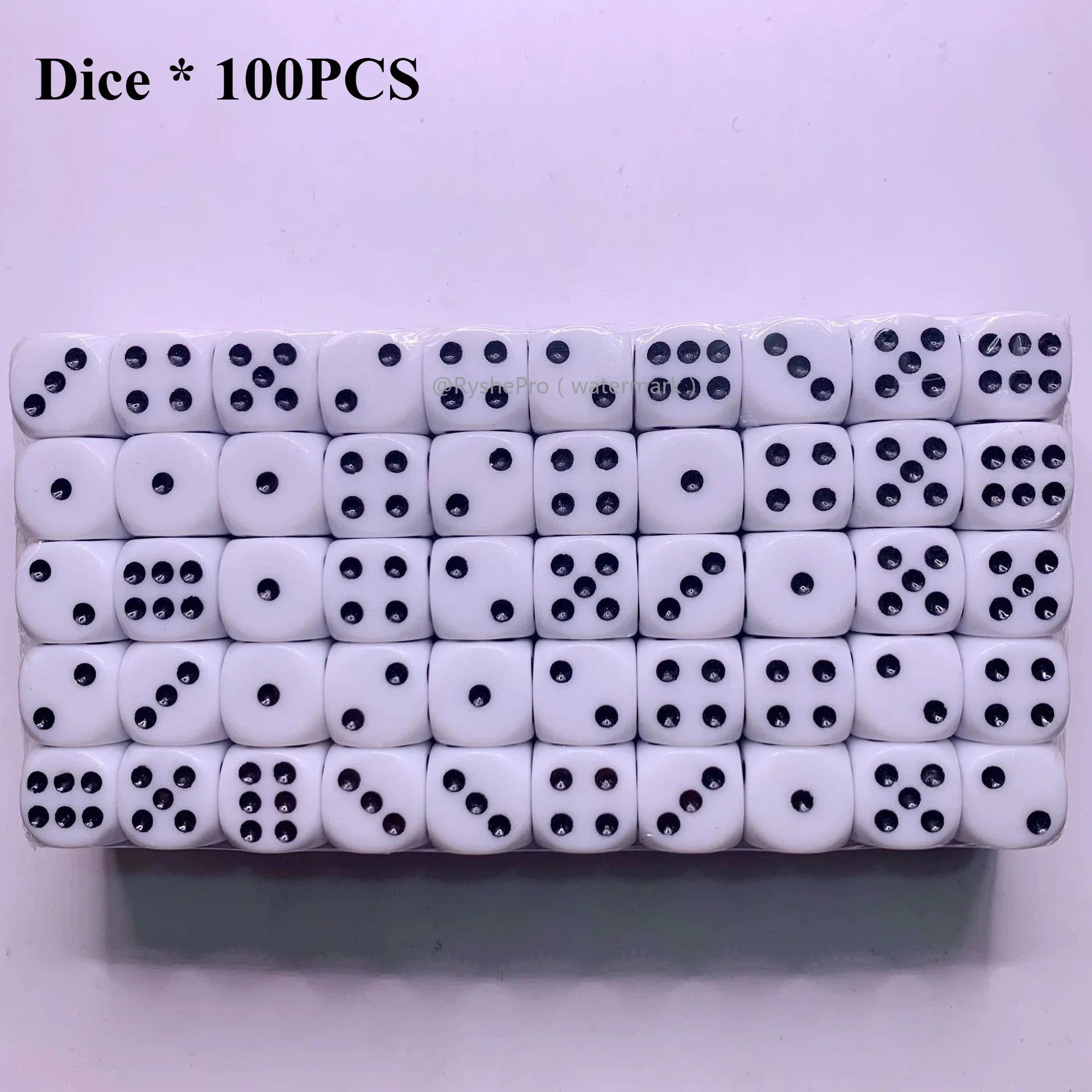 100 Pieces Colored Dices 14mm 6 Sided with Acrylic Material Standard Game Dice Set for Board Games Parties Classroom Math Dice