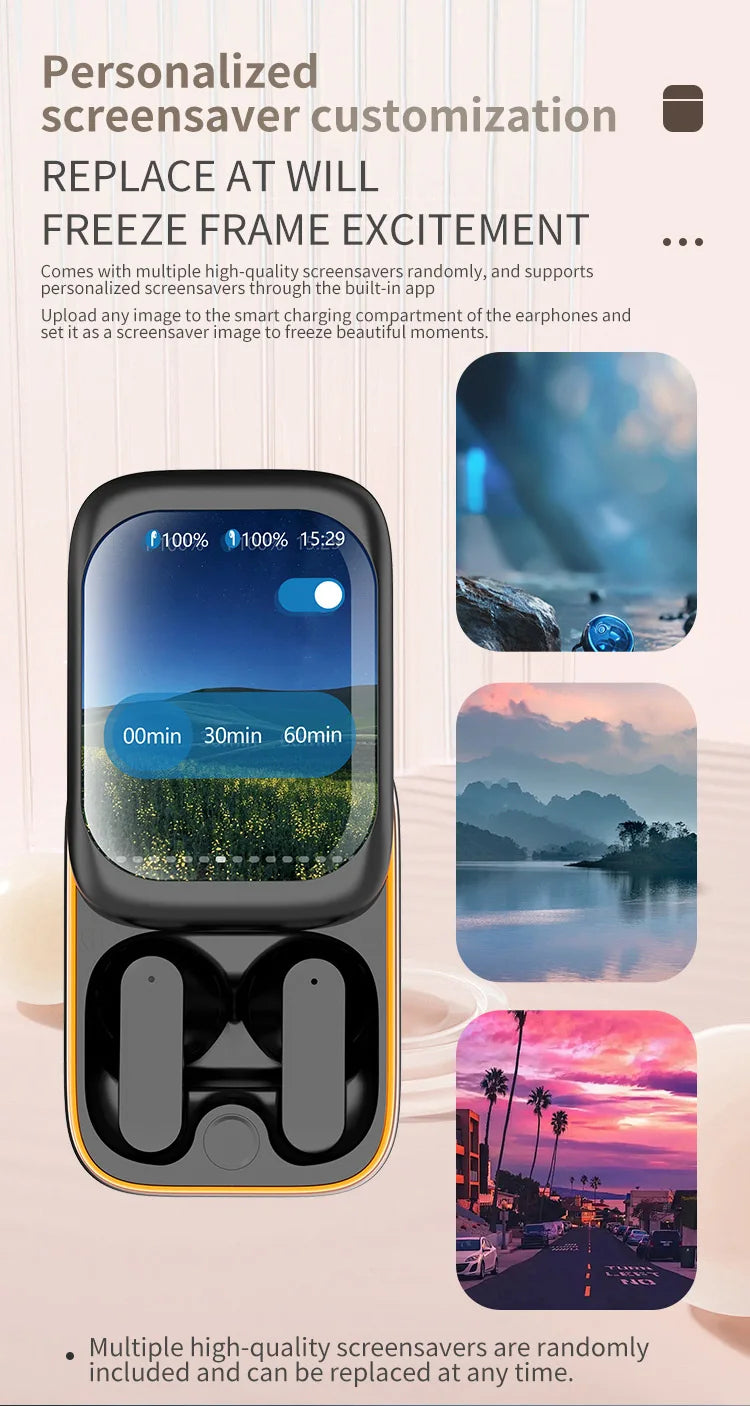 Hot Sales Touch Screen Earbuds Smart Earbuds Waterproof Wireless Earbuds Advanced Noise Cordless Earbuds Touchscreen Ear Buds