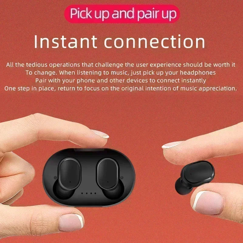 Mini Earphones Wireless Bluetooth 5.3 Earbuds In-Ear Music Sports Headset For Smart Phone Headphone With Mic