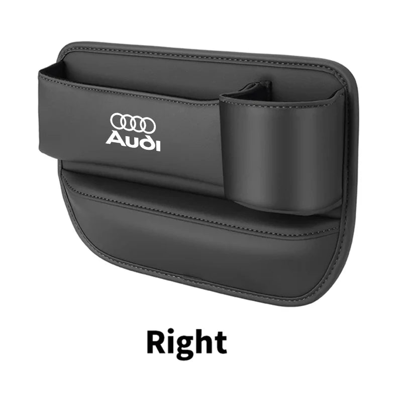 For Audi A4 A3 A6 TT S4 S5 S6 A1 A2 A5 A7 A8 Q1 Q2 Q3 Q4 Q5 Q6 Q7 Q8 B8 B9 B6 C6 Qua Car Seat Gap Crevice Storage Box Cup Holder