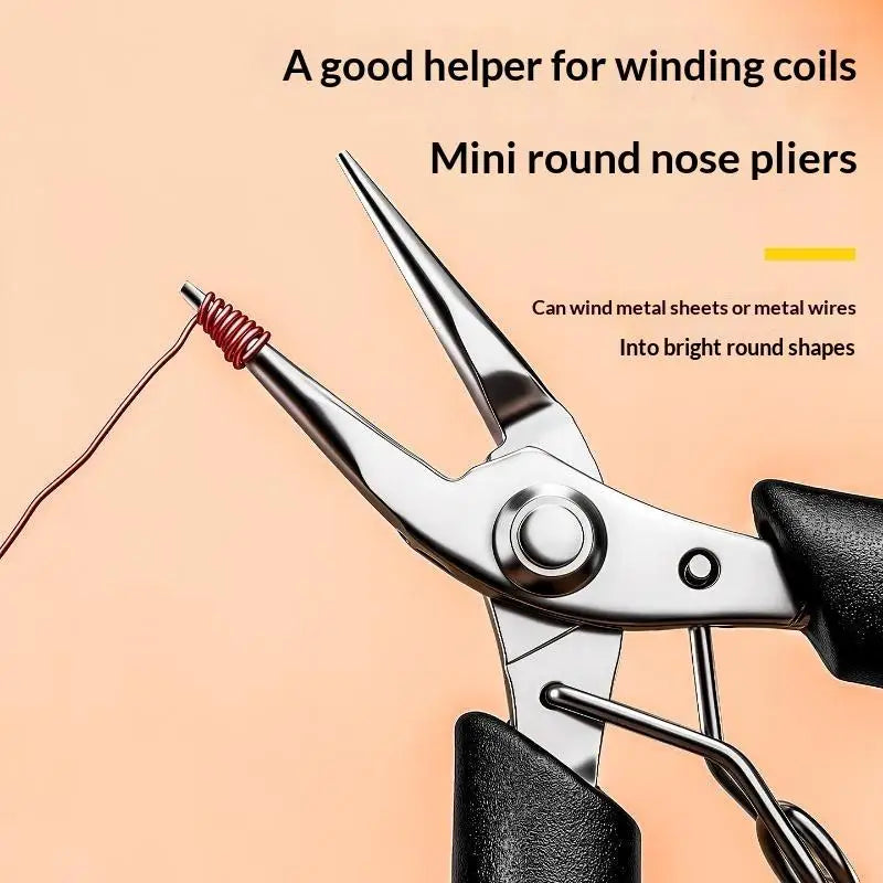 Stainless Steel Mini Needle Nose Pliers Curved Nose Pliers Jewelry Making Hand Tool Pliers For DIY Bracelet Jewelry Making Tool