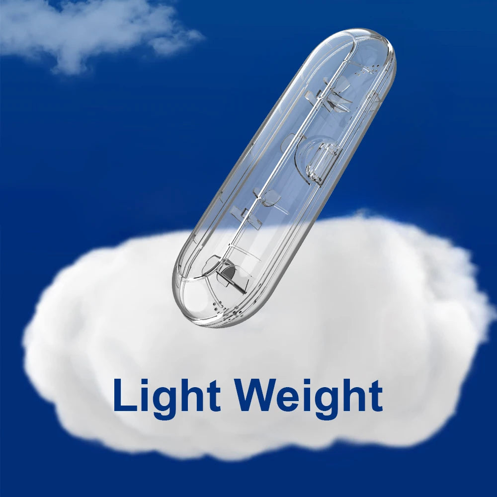 Electric Toothbrush Travel Case, Portable Clear Toothbrush Box Compatible with Philips Sonicare and Oral B Electric Toothbrushes