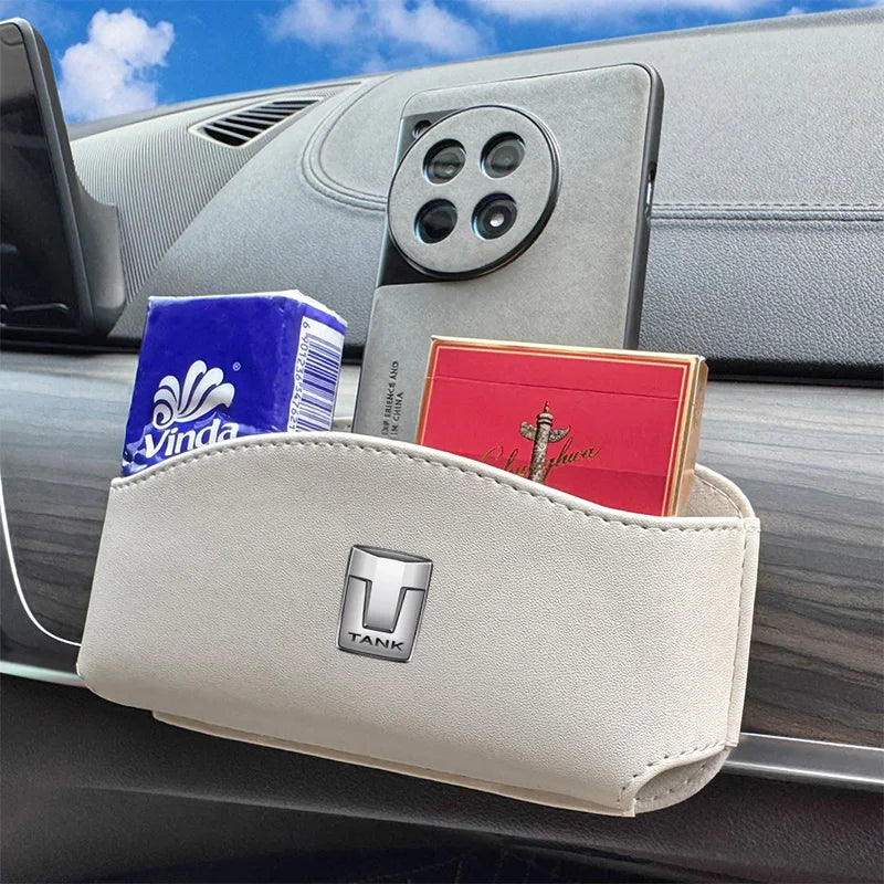 Auto Eyeglasses Organizer Box Adhesive Multi-Functional Storage Bag Mobile Phone Bag for Great Wall GWM WEY TANK 300 500 Tank500