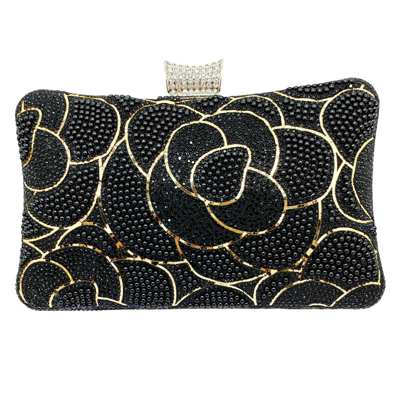 Party Banquet Glitter Handbags Fashion Elegant Crystal Bridal Wedding Clutch Bags Luxury Rhinestone Women's Evening Clutch Bag