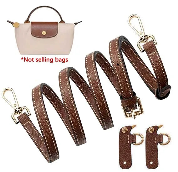Mini Bags Leather Shoulder Strap Fit For Longchamp Mini Pouch Adjustable Crossbody Small Bag Accessories