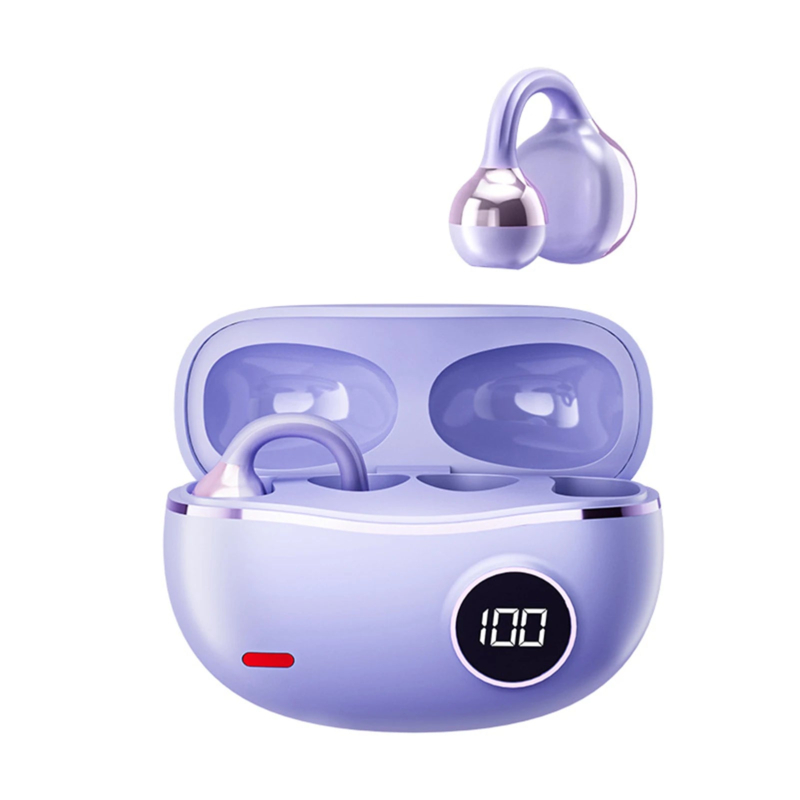 New Wireless Headphones Bluetooth Headset With Mic Handsfree Noise Canceling Earphones Clip Ear Music Sports Gaming Earplug