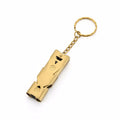 High Decibel Whistle Keychain Stainless Steel Double Pipe Camping Hiking Emergency Survival Whistle Portable Outdoors Tools