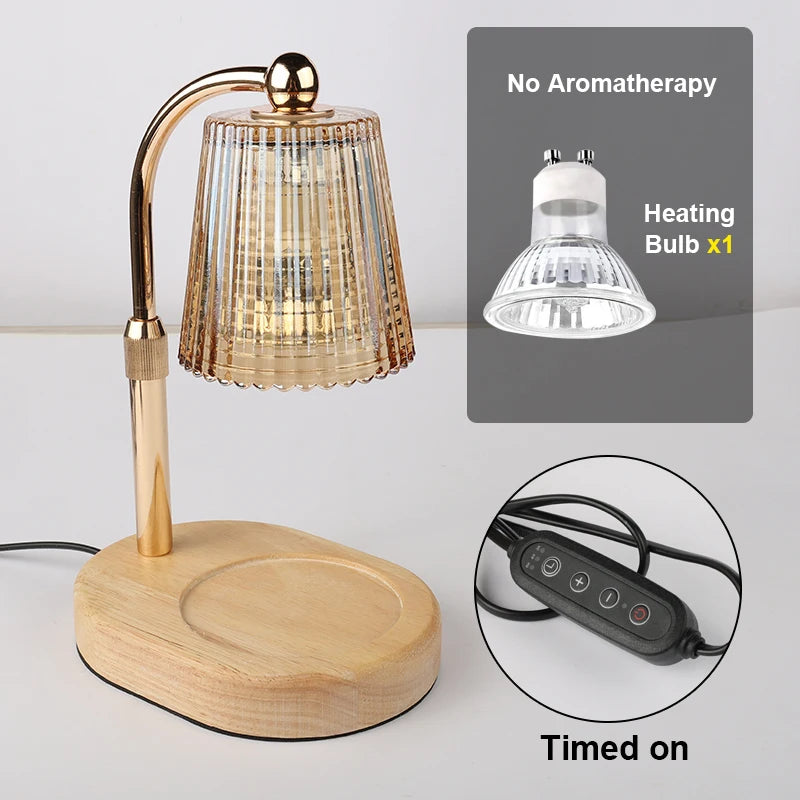 50WCandle Warmer Lamp with Timer Dimmable Candle Lamp Warmer Glass Candle Warmer Adjustable Candle Light Cozy Bedroom Home Decor