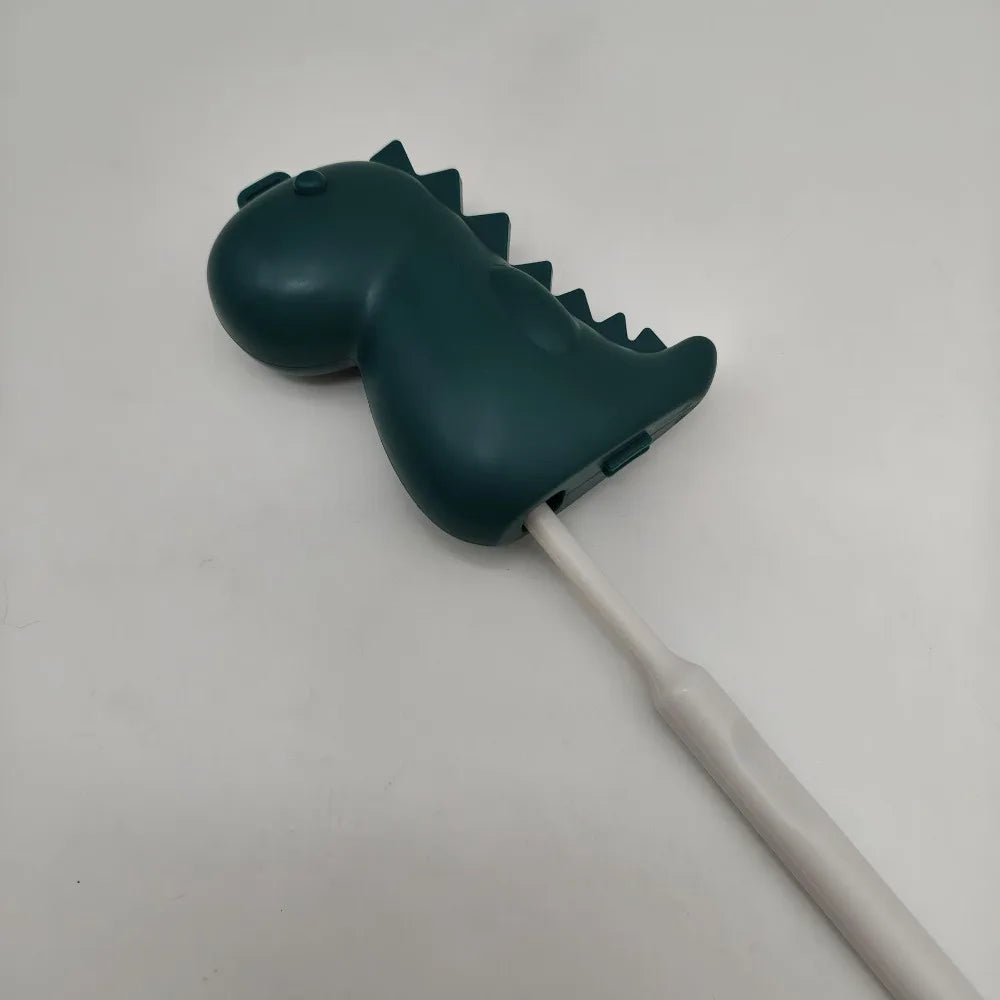 2in1 Toothbrush Head Protective Cover with Mini Toothpaste Storage Box Dinosaur Shape Toothbrush Case Cap Compact Plastic