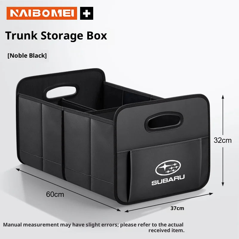 Car Trunk Foldable Storage Box Large Capacity Storage Bag For Subaru STI Brz Wrx Xv Ascent Forester Outback Impreza Legacy
