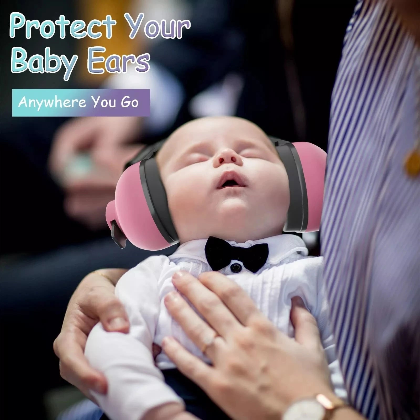 Baby Ear Protection Noise Cancelling Headphones Noise Reduction Hearing Protection Earmuffs for 0-3 Years Babies, Toddlers