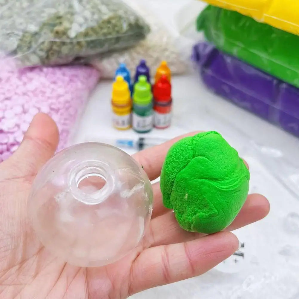 Stress Relief Toys 10pcs Diy Stress Ball Making Kit Tpr Skins Fillers for Personalized Squeeze Anxiety Relief