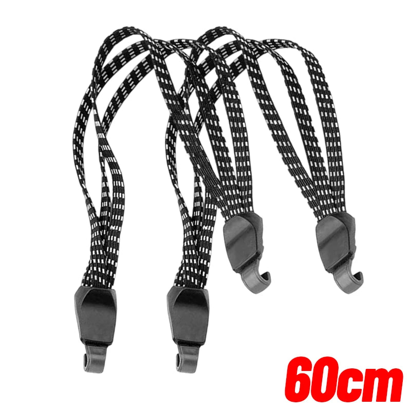 Bicycle Luggage Rope Elastic Carrier Rack Straps Elastic Rubber Belt Buckle Rope Belt with Hook Mountain Bike Bag Accessories