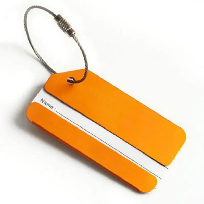 1pc Aluminum Alloy Luggage Tag for Travel Airport Train Station Suitcase Tag Flight Travel Accessories Luggage Mark Signboard