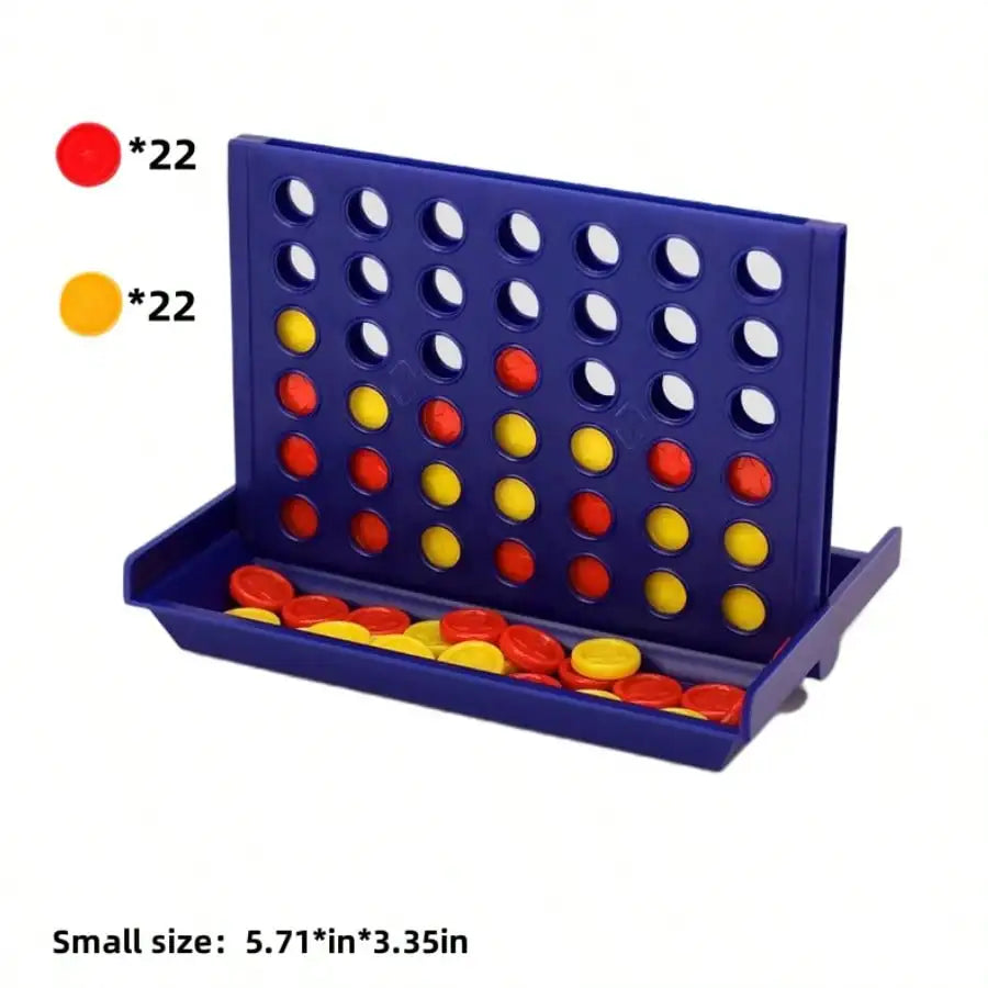 1PCS 2-in-1 Connect Four & Tic-Tac-Toe 3D Board Game, Portable Board Game Toy, Tabletop Game, Travel Mini Chess Toy, Foldable Co