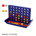 1PCS 2-in-1 Connect Four & Tic-Tac-Toe 3D Board Game, Portable Board Game Toy, Tabletop Game, Travel Mini Chess Toy, Foldable Co