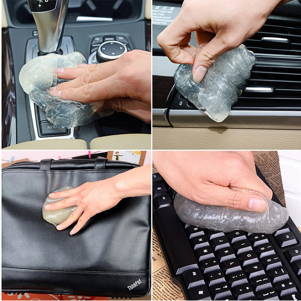 Multi-Functional Crystal Cleaning Gel Dust Absorber Soft Clay Car Interior Cleaner Crevice Chair Back Debris Removal Tool