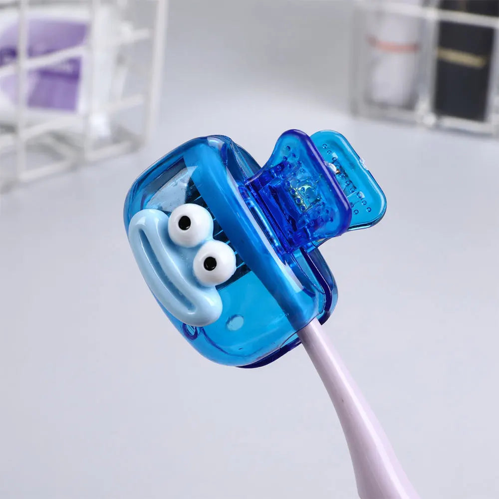 4pcs Household Toothbrush Storage Clip - Portable Travel Toothbrush Dust Protective Cap - Storage Box Portable Toothbrush Head P