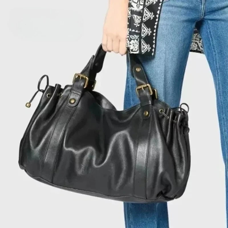 Sac à main à bandoulière Simple pour femmes, sac Boston élégant et polyvalent, sac de travail intérieur en Polyester doux