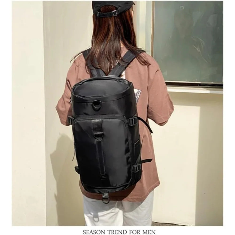 Large Capacity Travel Duffel Bag Wet Dry Separation Gym Backpack Multi-purpose Sports Weekender Carry Bag