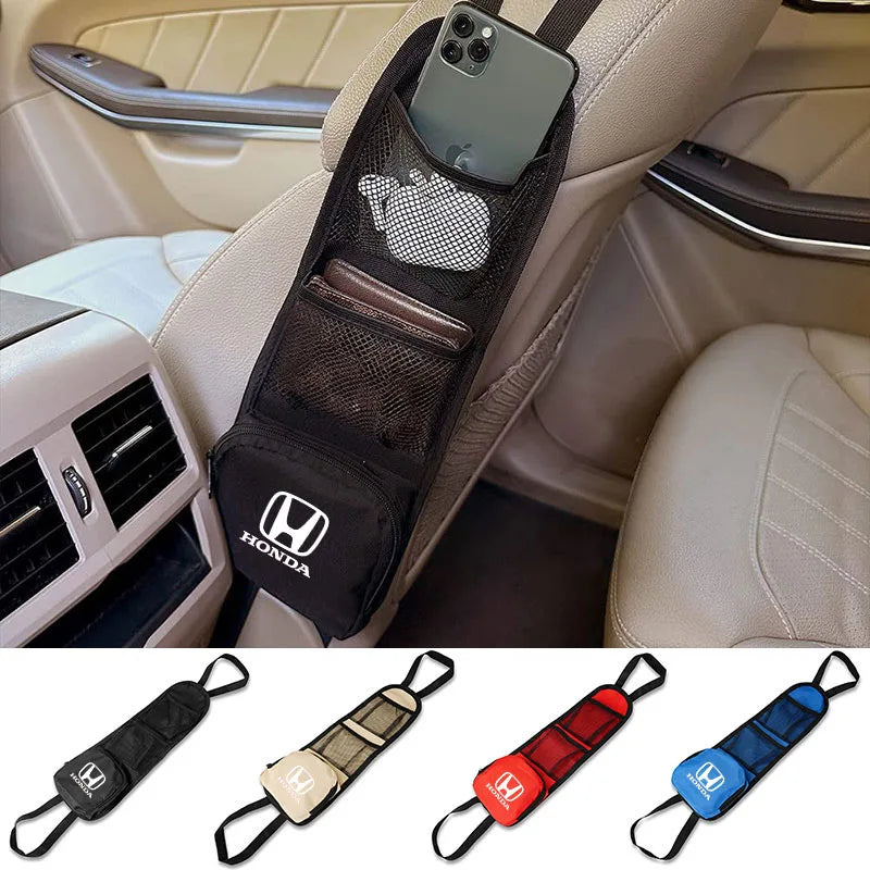 Car Seat Organizer Seat Side Storage Bag Drink Holder For Honda Civic CRV Fit gp5 Jazz Veze Odyssey XR-V adv 350 Car Accessories