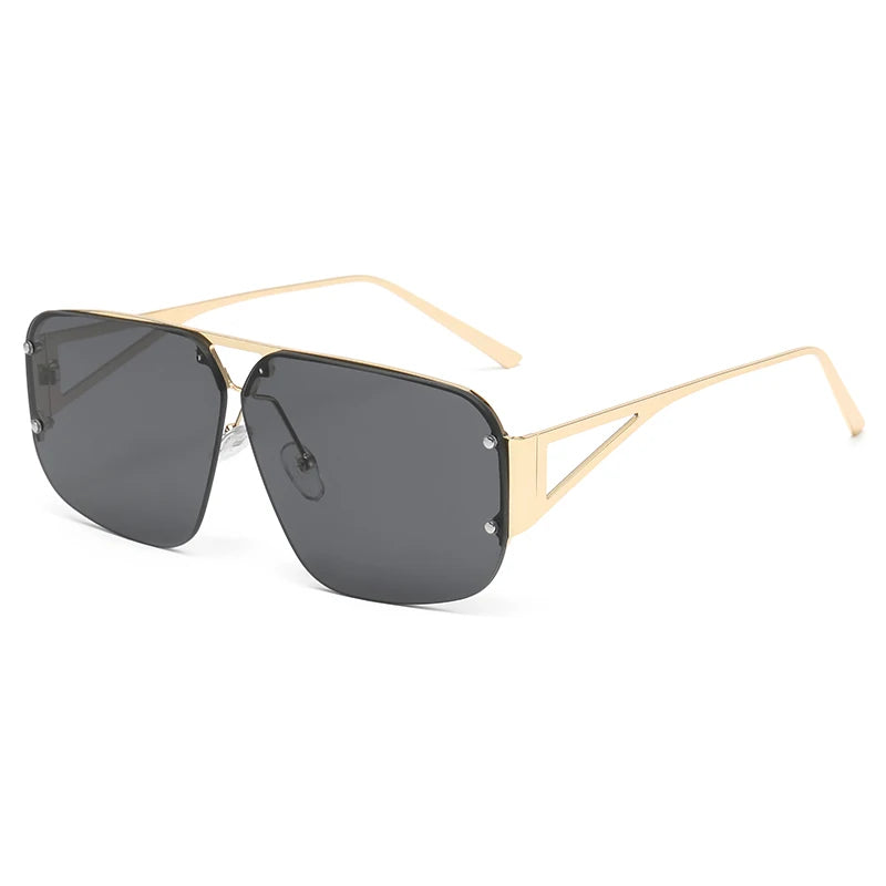 Hiking Camping Rectangle Anti Light Glasses Women Metal Frame Glasses Vintage Brand Square Men Shades Female Eyewear UV400